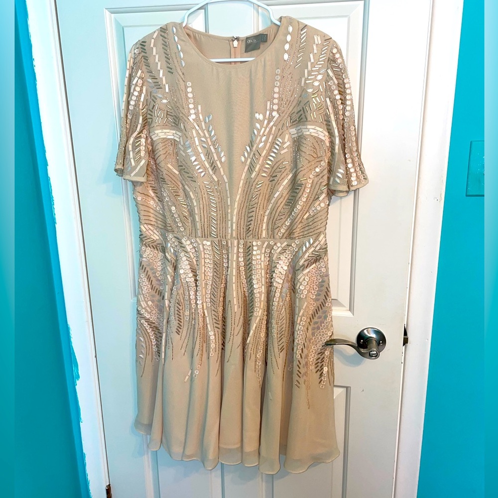 Blush Pink Embroidered Dress